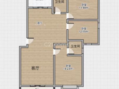 瑞庭家园 3室 2厅 125平米