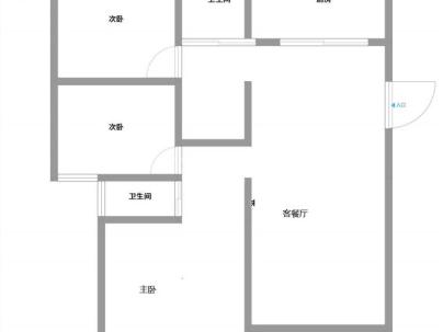 罗西住宅区A15组团 3室 2厅 130平米