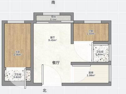 雍锦园 3室 2厅 89平米