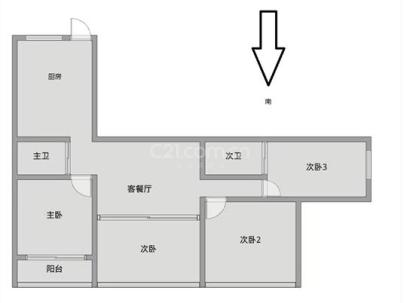 宏大商厦 4室 1厅 124平米