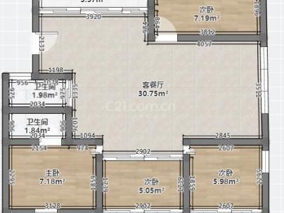 盛西家园 3室 2厅 150平米