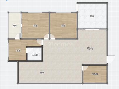 荣德家园 3室 2厅 153.29平米