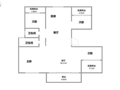 江峰阁（金地瓯江峯汇） 4室 2厅 124平米