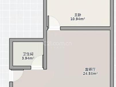 新田园二组团 2室 2厅 63.36平米