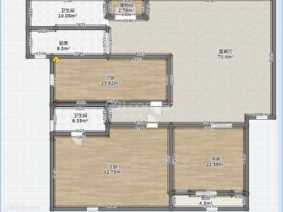 上田小区 3室 2厅 137.73平米