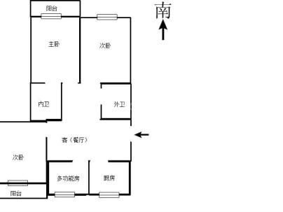 金丝桥大厦 3室 2厅 136平米