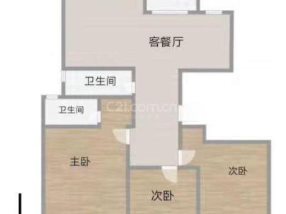 吕家岸锦园 3室 2厅 115平米