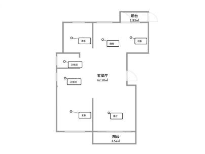 金溪园(鹿岛甲第） 3室 2厅 128平米