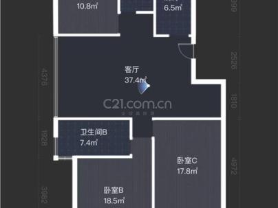 麓雅苑（上田F03地块） 3室 2厅 139平米