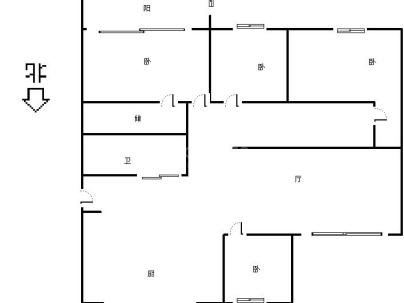 百榕大厦 4室 2厅 190平米