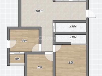 银竹花苑 3室 2厅 138平米