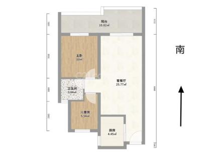 未来城壹号（雅戈尔未来城） 2室 2厅 75平米