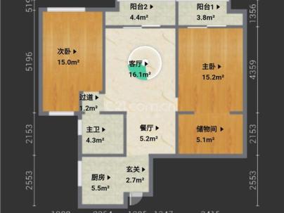教新红色家园 3室 2厅 101.22平米