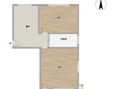 水心杨组团 2室 1厅 51.36平米