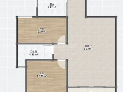 江前里 2室 1厅 80.2平米