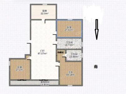 香桐湾（P01-14地块） 3室 1厅 120平米