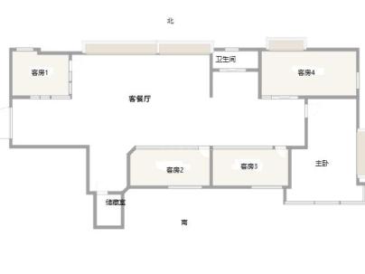 欧洲城二期 4室 1厅 165平米