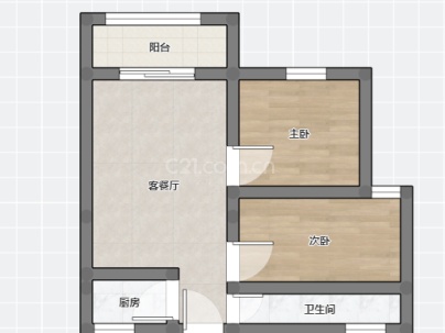 瑶溪住宅区四组团 2室 1厅 69平米