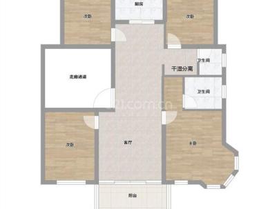 滨江九里 4室 2厅 119.8平米