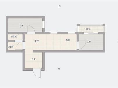 永川锦园 2室 2厅 88.66平米