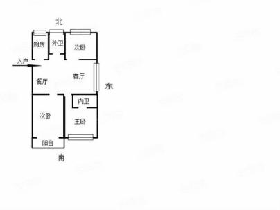 铂金湾 3室 2厅 107平米