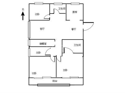 鹿屿华庭 3室 2厅 137平米