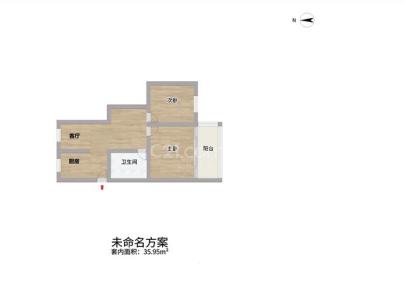 徐衙巷公寓 2室 1厅 84.16平米