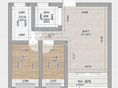 望馨园 2室 2厅 80.75平米
