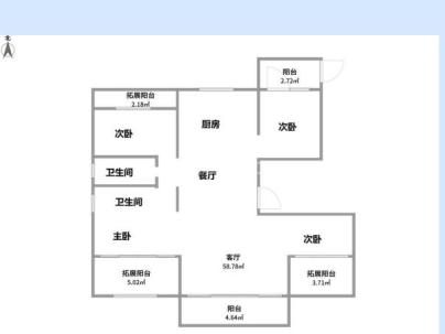 江峰阁（金地瓯江峯汇） 3室 2厅 136平米