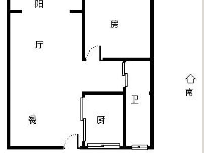 南秀嘉园 1室 1厅 58.02平米