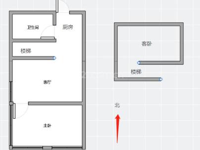 宏润大厦(宏润滨江SOHO) 2室 1厅 78平米