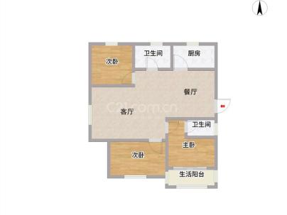 望湖锦苑 3室 2厅 110平米