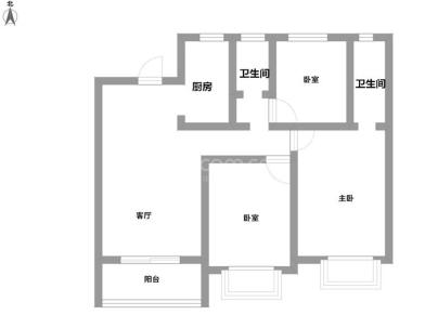 鼎旺家园 3室 1厅 97平米
