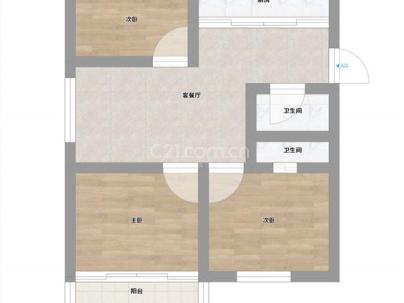 永楠公寓 3室 2厅 98平米