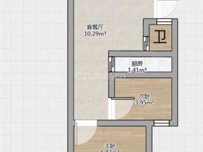 株柏公寓 3室 1厅 61平米