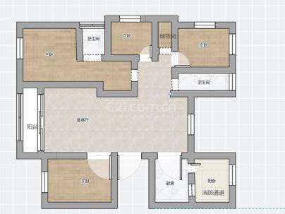 金晖家园 4室 2厅 138.04平米