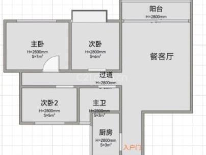 滨沁华庭（洪殿单元f-28地块） 3室 2厅 105平米