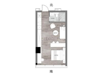 德信·时代公园 2室 1厅 52平米