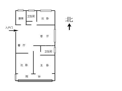 德林居 3室 2厅 129平米