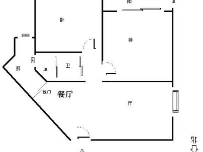 欣翔大厦 2室 1厅 64平米