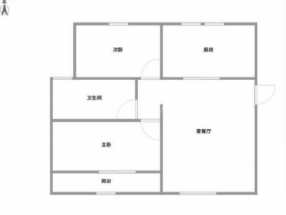 海棠树锦园 3室 2厅 84.91平米