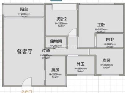 滨沁华庭（洪殿单元f-28地块） 3室 2厅 120平米