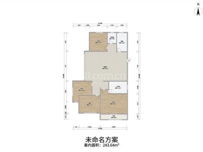 德信·湖滨1号 4室 2厅 119平米