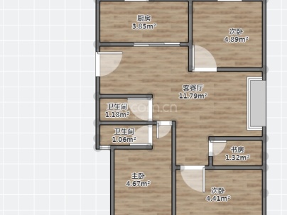万安家园 4室 2厅 135.75平米