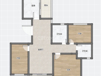三都锦苑 3室 2厅 131平米