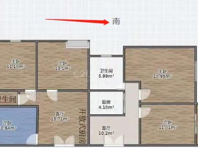 宏联佳园 3室 1厅 150平米