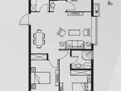 教新红色家园 3室 2厅 128平米