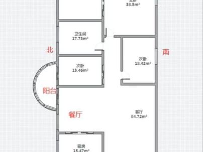 东联大厦 3室 1厅 147平米