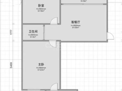 上陡门3组团 2室 1厅 62平米