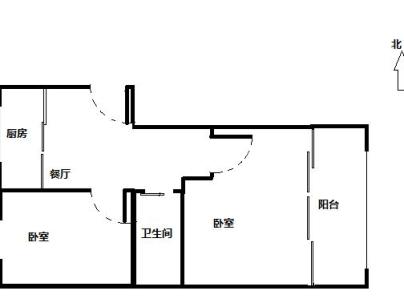 二中宿舍（永宁巷一号） 2室 1厅 48平米